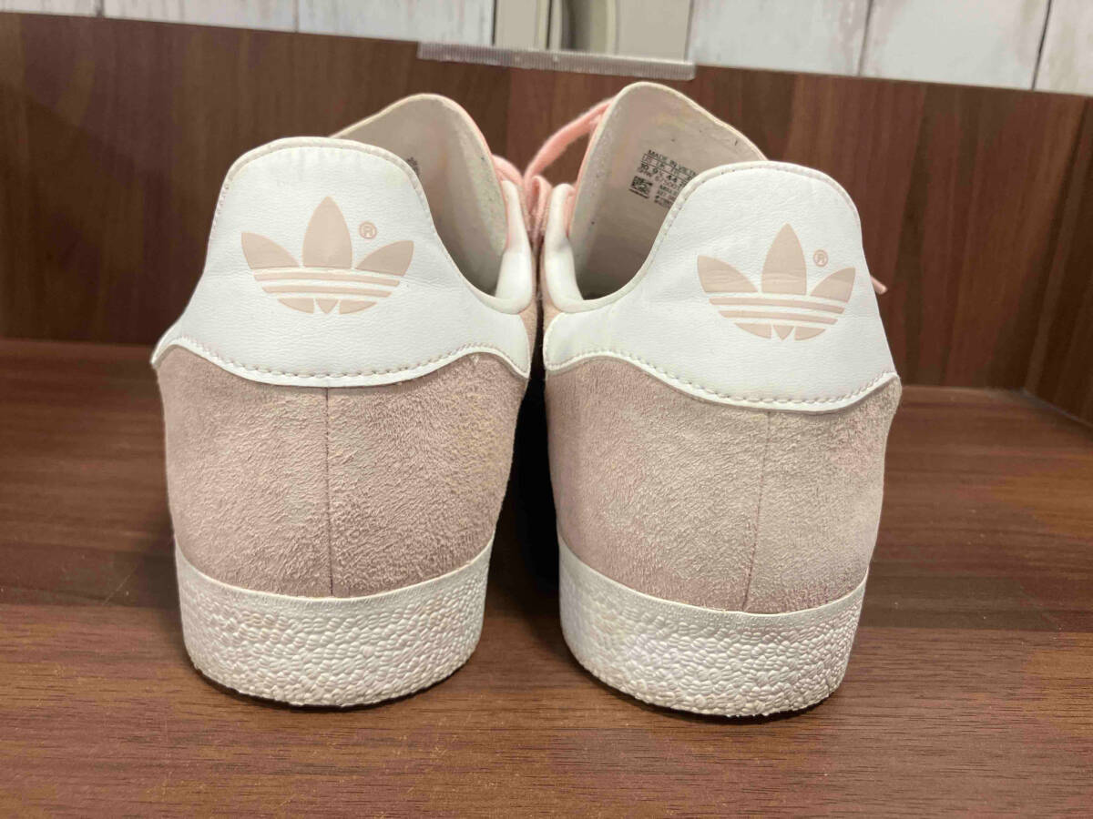 adidas アディダス DB0859 GAZELLE ガゼル ピンク レザー ローカット スニーカー トレフォイルロゴ 28cm_画像3