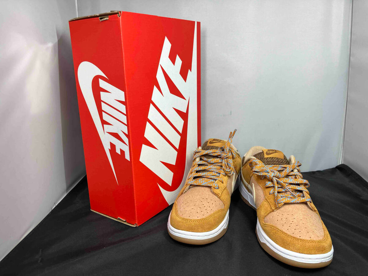 NIKE ナイキ Dunk Low SE Teddy Bear Praline DZ5350-288 スニーカー ダンクロー テディベア プラリネ 26cm メンズ オーカー系 ※箱付_画像1