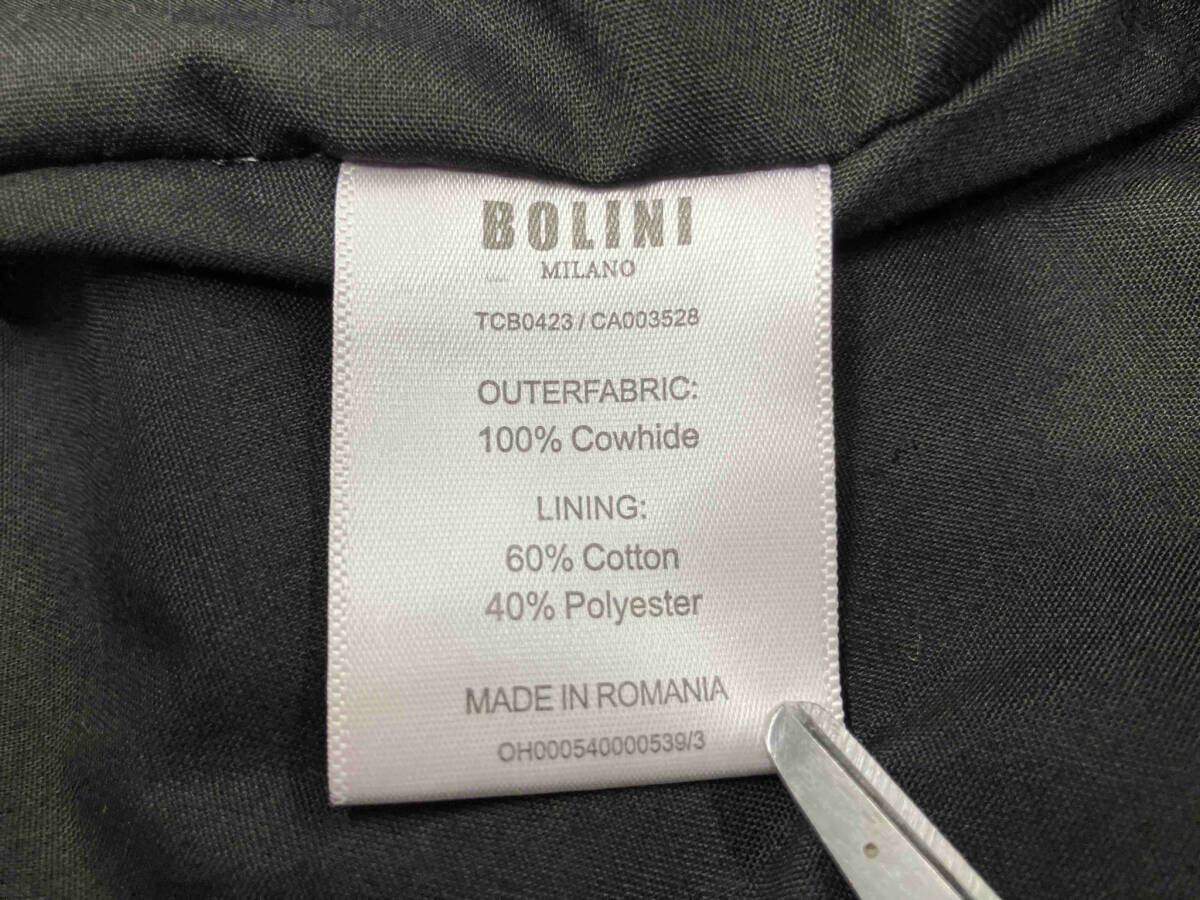 BOLINI/TCB0423 牛革 ダブルライダース レザージャケット ボリーニ サイズ:48 ブラック_画像4