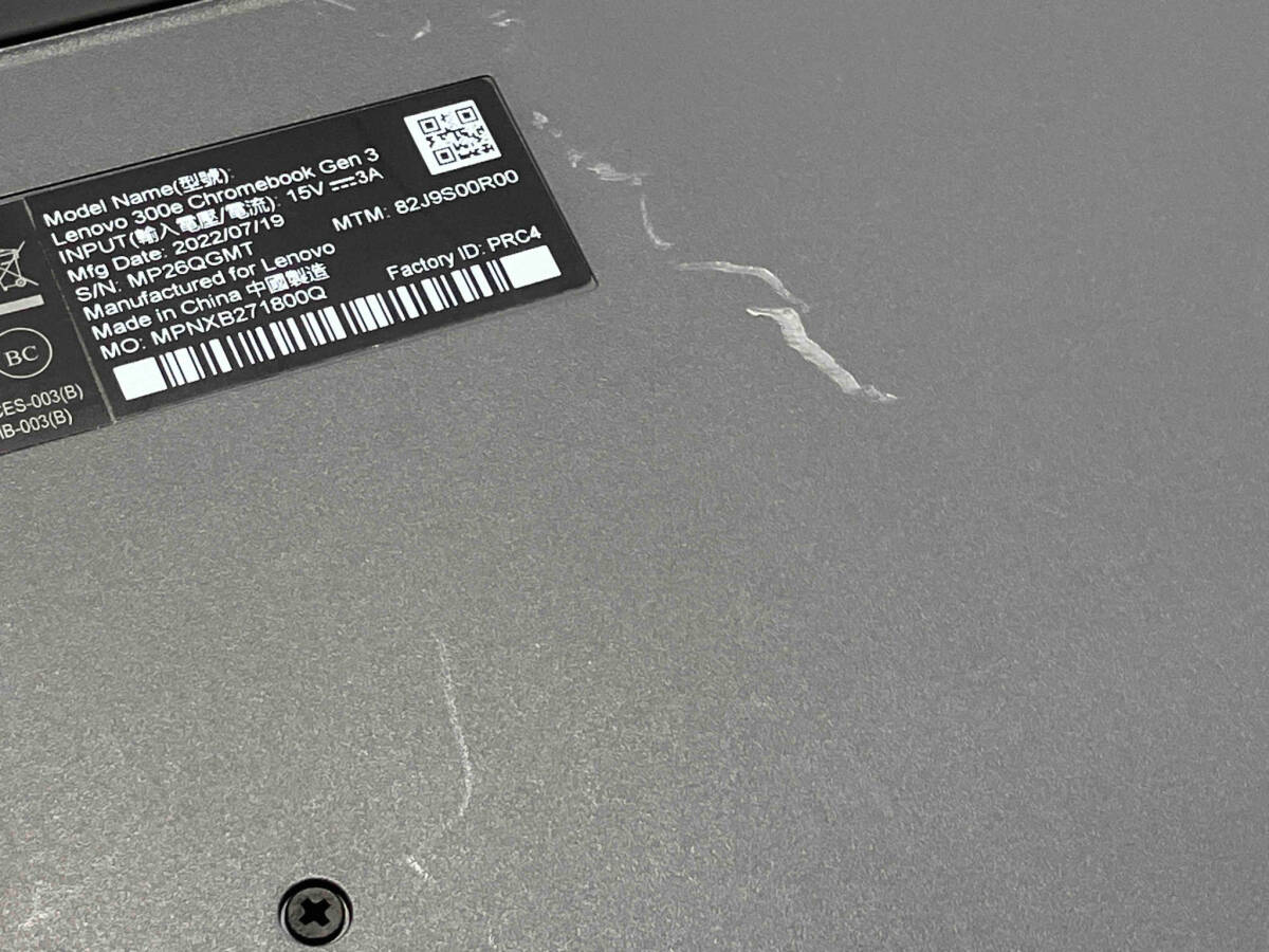 Lenovo 300e Chromebook Gen3 82J9S00R00 ChromeOS_画像4