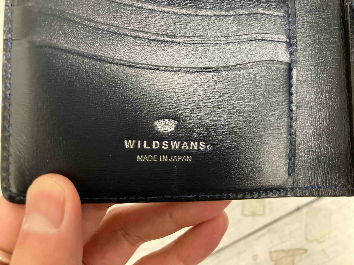 WILD SWANS ネイビー 二つ折り財布 ワイルドスワンズ_画像3