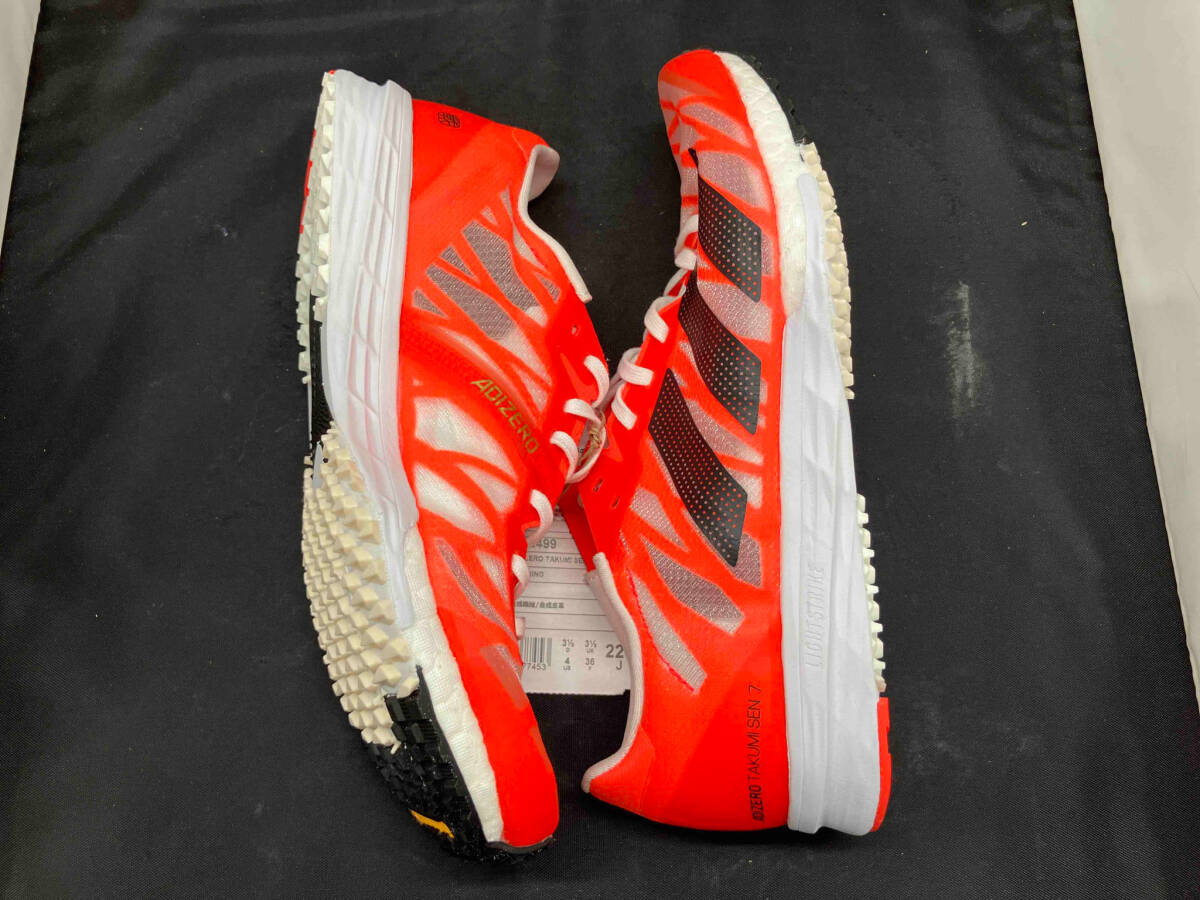 【未使用品 22.0cm】 adidas ADIZERO TAKUMI SEN 7 FZ2499 アディダス アディゼロ タクミ ランニング ジョギング シューズ_画像5