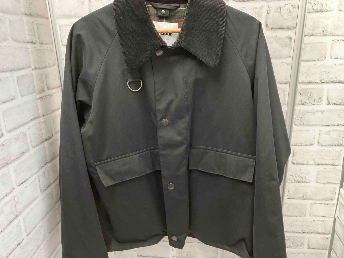 【美品】Barbour／SPEY／ジャケット／サイズS／ポリエステル／ブラック／222MCAS001／ノンオイルジャケット／バブアー／UNITED ARROWS別注_画像1