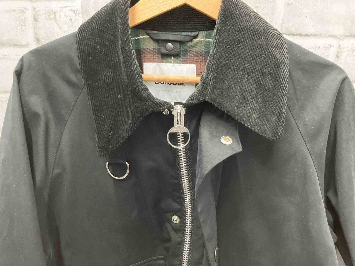 【美品】Barbour／SPEY／ジャケット／サイズS／ポリエステル／ブラック／222MCAS001／ノンオイルジャケット／バブアー／UNITED ARROWS別注_画像8