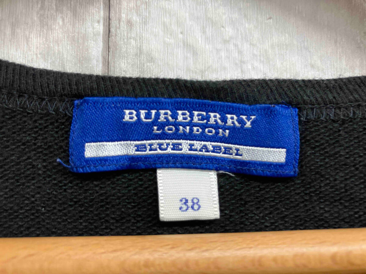 BURBERRY BLUE LABEL/バーバリーブルーレーベル/Tシャツ/ブラック/七分袖/FA585-122-09/38/Mサイズ_画像3