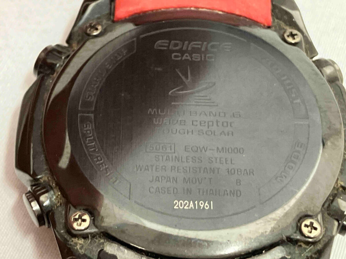 ジャンク CASIO カシオ EDIFICE エディフィス EQW-M1000 202A196I 電波ソーラー 腕時計の画像4