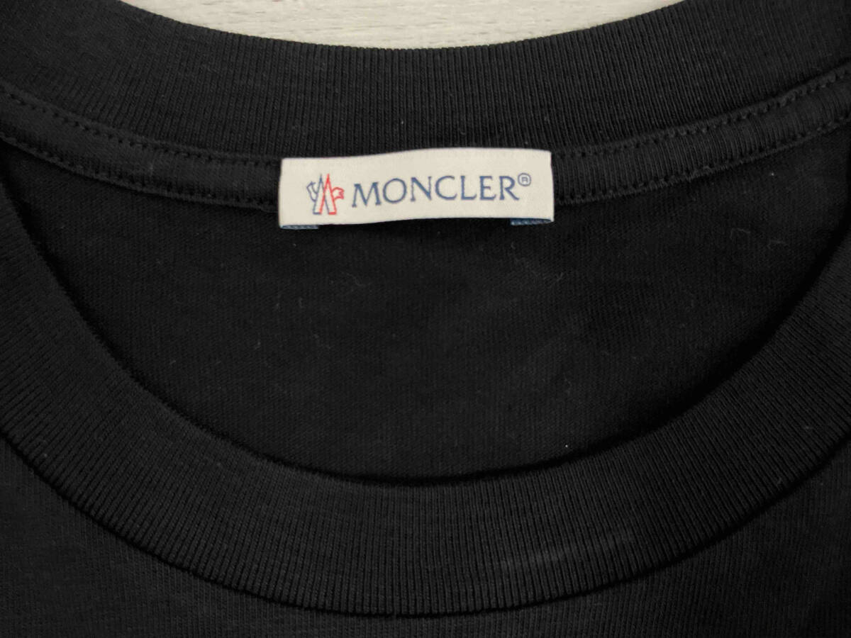 ブルゾン ブラック MONCLER モンクレール 半袖シャツ Tシャツ C-SCOM-22-639 ブラック Lサイズ_画像3