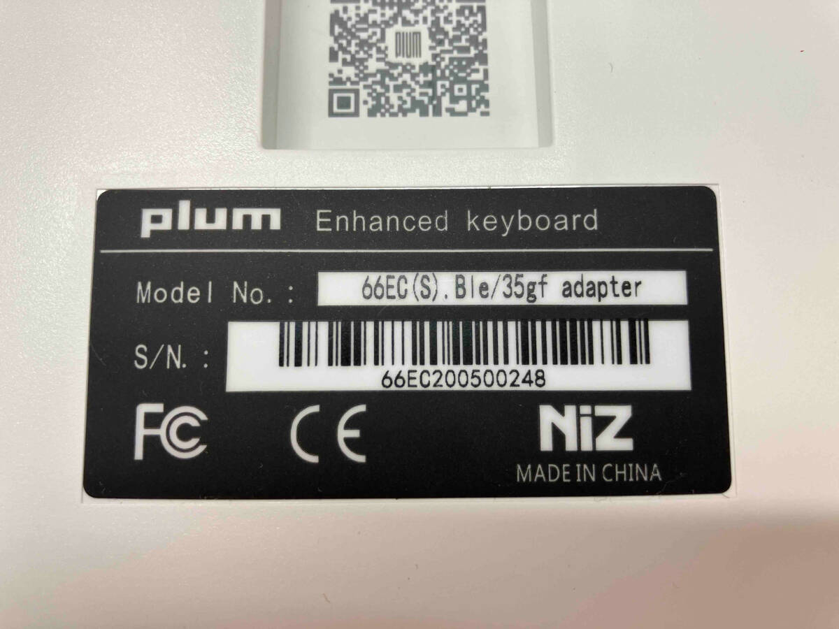 NiZ Plum ATOM66 静電容量無接点式キーボード 66EC(S)Ble/35g(30-01-20)_画像5