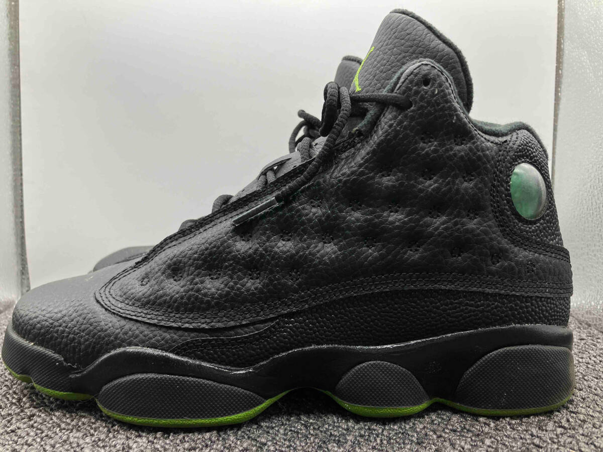 NIKE AIR JORDAN 13 RETRO OG ナイキ エアジョーダン ハイカットスニーカー レザー 414574-042 サイズ24cm ブラック×ライトグリーン_画像3