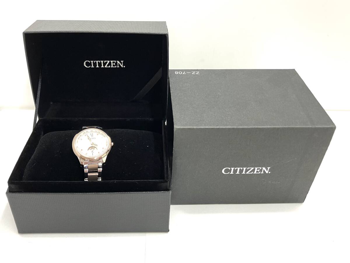 CITIZEN シチズン Xc クロスシー 電波ソーラー　レディース 腕時計 H296-T027130／192030122 箱有り_画像10