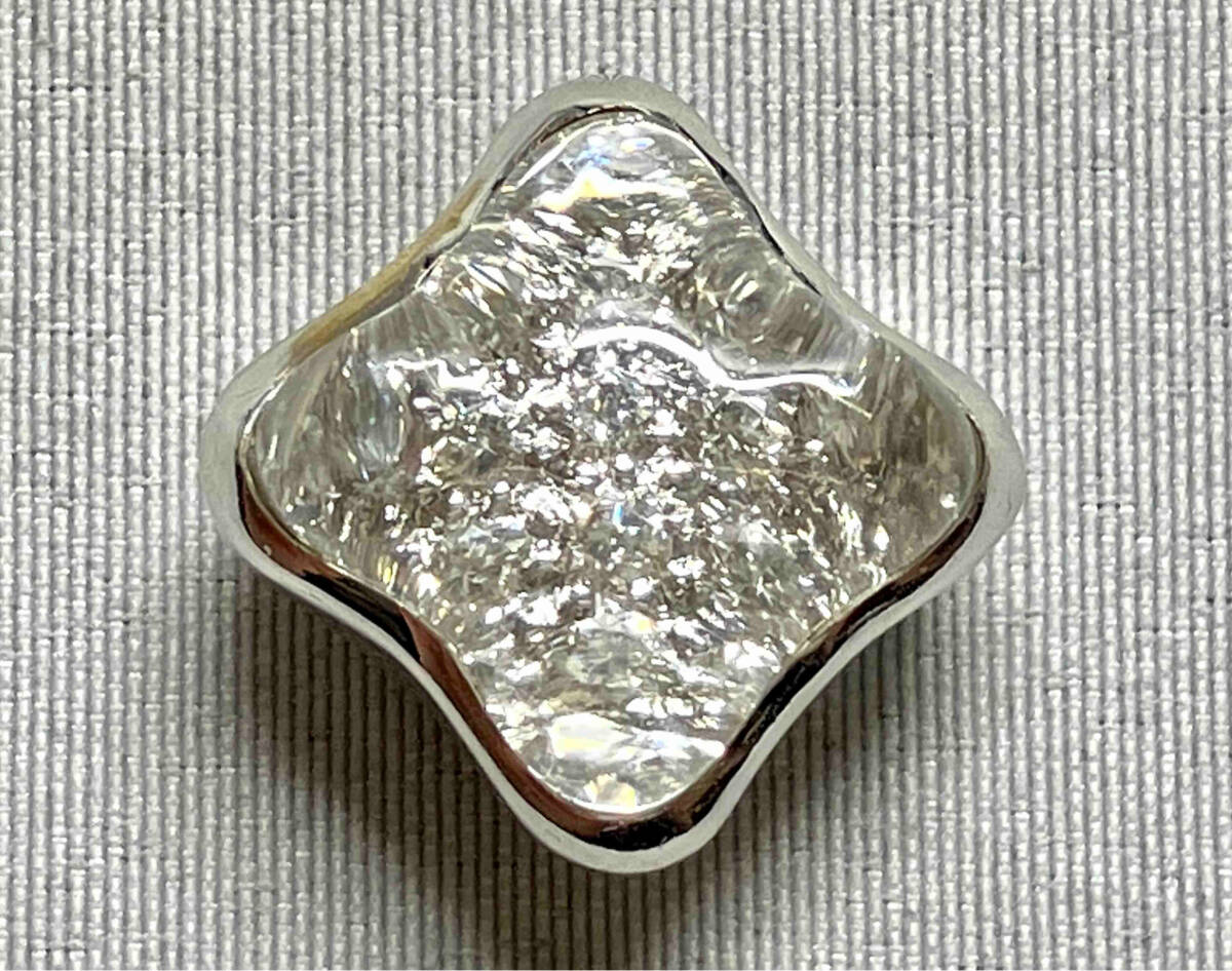 新しいスタイル K18WG ボリュームタイプ ひし形 H1.4×W1.4cm 4.0g ペンダントトップ その他