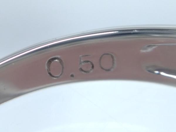 【新品仕上げ済】 Pt900 ダイヤモンド 0.5ct リング 約9号 3.4gの画像5