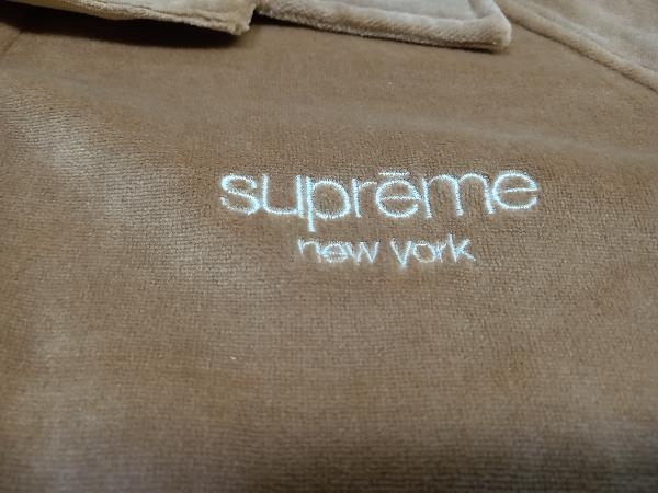 Supreme/シュプリーム/19AW/Velour S/S Shirt/半袖シャツ/ベロア生地/ベージュ/XLサイズ_画像5