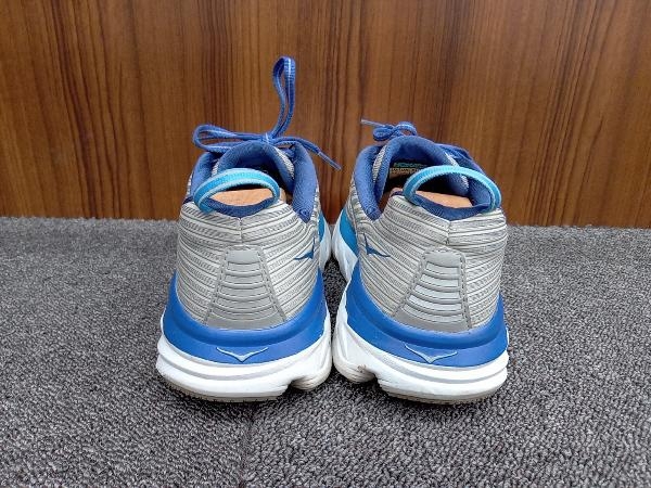 HOKA ONE ONE／ホカオネオネ／M BONDI 6 1019269／26.5cm／グレー・ブルー／ランニングシューズの画像4