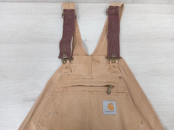 現状品 Carhartt オーバーオール・オールインワン サイズ36/32 ベージュ USA製_画像1