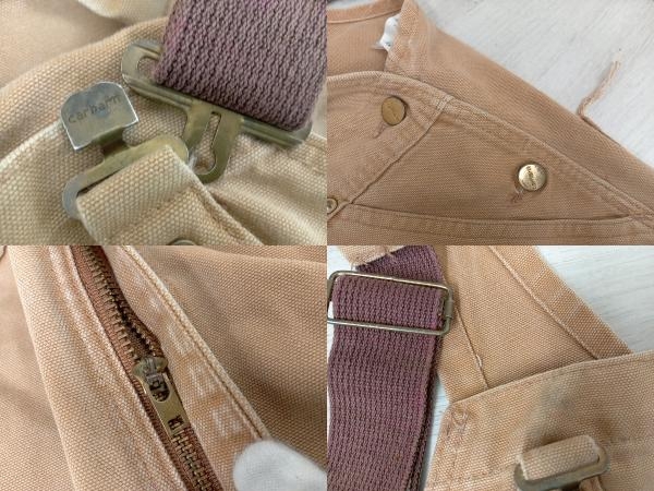 現状品 Carhartt オーバーオール・オールインワン サイズ36/32 ベージュ USA製_画像6