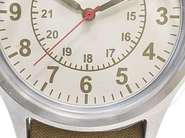 未使用 美品 Nigel Cabourn × TIMEX DESERT WATCH ユニセックス デザートウォッチ クォーツ 腕時計 替えベルト付き ナイジェル ケーボンの画像7