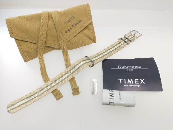 未使用 美品 Nigel Cabourn × TIMEX DESERT WATCH ユニセックス デザートウォッチ クォーツ 腕時計 替えベルト付き ナイジェル ケーボンの画像9