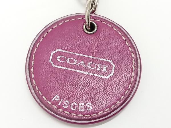 COACH key ring fish seat purple Coach 