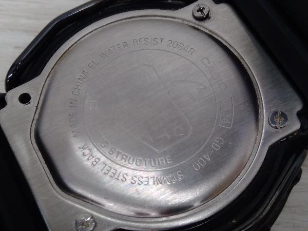 ジャンク CASIO カシオ G-SHOCK GD-400 プロテクター 黒 クォーツ 腕時計の画像7