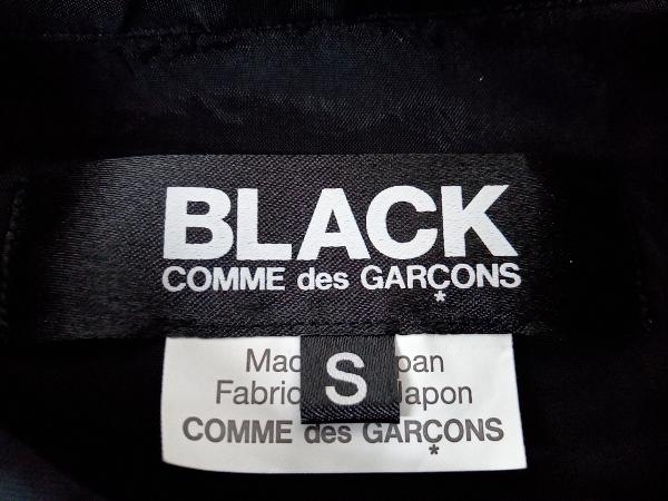 BLACK COMME des GARCONS ブラックコムデギャルソン 半袖シャツ ボタンシャツ 異素材切替 ブラック メンズ S_画像4