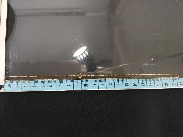 K18 18金 YG ベネチアン チェーン ネックレス イエローゴールド 幅約1mm 2.5g 43.5cm 店舗受取可の画像6