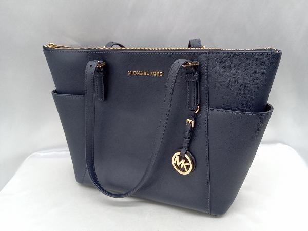 【MICHAEL KORS】マイケルコース 30F2GTTT8L トートバッグ ネイビー レディース 中古_画像3