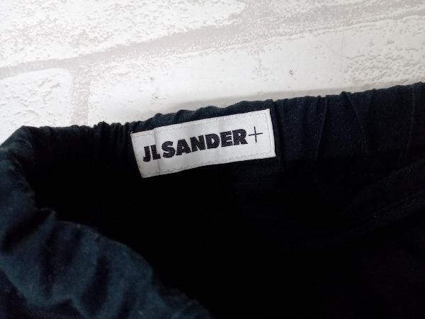 JIL SANDER ＋ ジルサンダー ロングパンツ ボトムス イージーパンツ メンズ ブラック シンプル サイズ44 イタリア製 リネン混 薄手