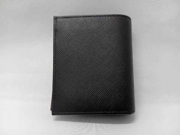 PRADA プラダ トライアングル 2MO008 二つ折り財布 小銭入れ付き ブラックの画像3