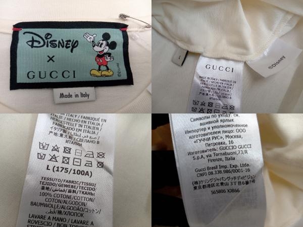 GUCCI × Disney コラボ 565806 XJB66 半袖カットソー サイズL ミッキーマウス Tシャツ 店舗受取可の画像4