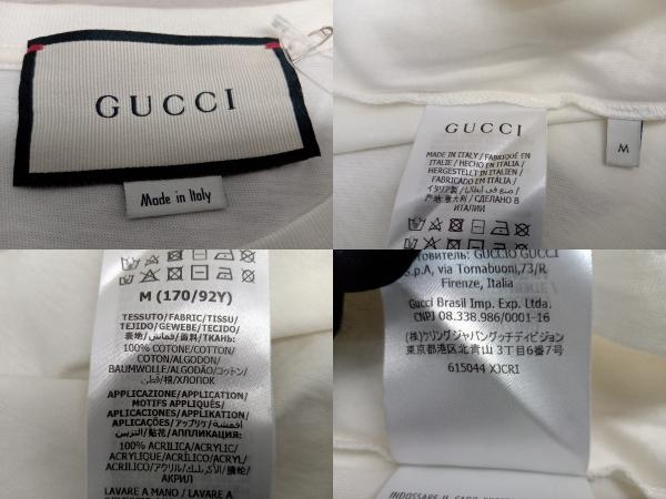 GUCCI 615044 XJCRI 半袖カットソー サイズM オフホワイト Tシャツ ブタ 豚 店舗受取可の画像6