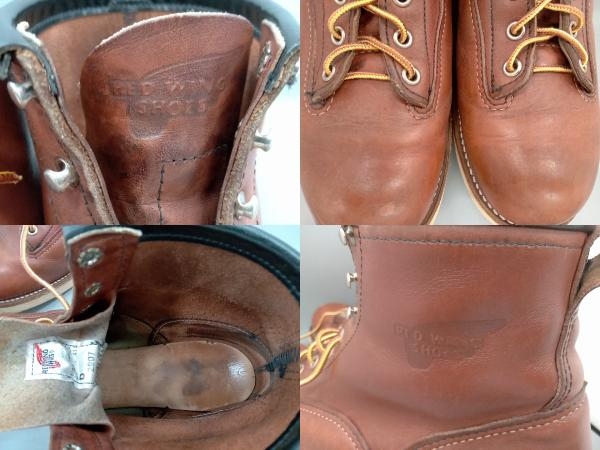 RED WING RED WING レッドウィング 2907／LINE MAN BOOTS ラインマン ブーツ 表記サイズUSA 8 1/2 ブラウンの画像7