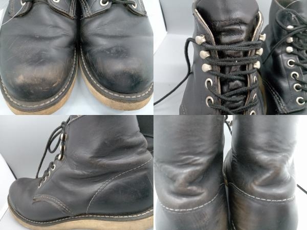 RED WING レッドウィング 8165／Irish Setter ／ 6” Round-toe ブーツ 表記サイズ 8 1/2 ブラック 店舗受取可_画像7