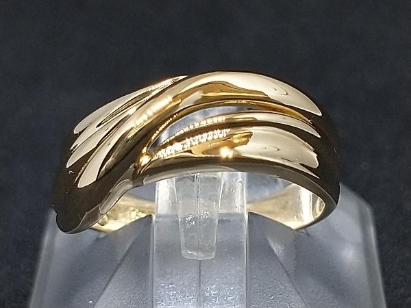クリスマスツリー特価! イエローゴールド 指輪 リング デザイン YG 18金 K18 2.9g 店舗受取可 #7 イエローゴールド