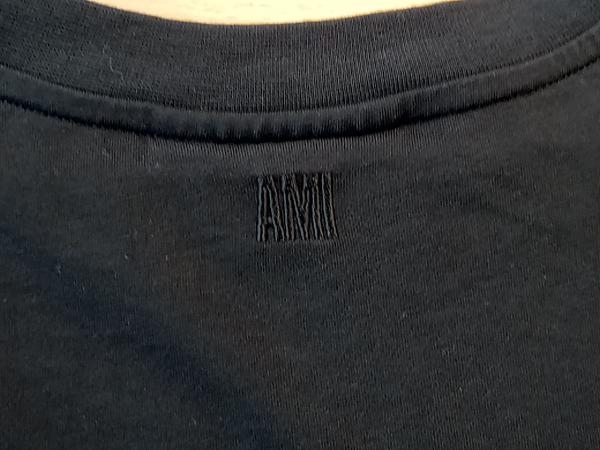 AMI Alexandre Mattiussi アミ パリス ｍサイズ ブラック 半袖Tシャツ メンズの画像5