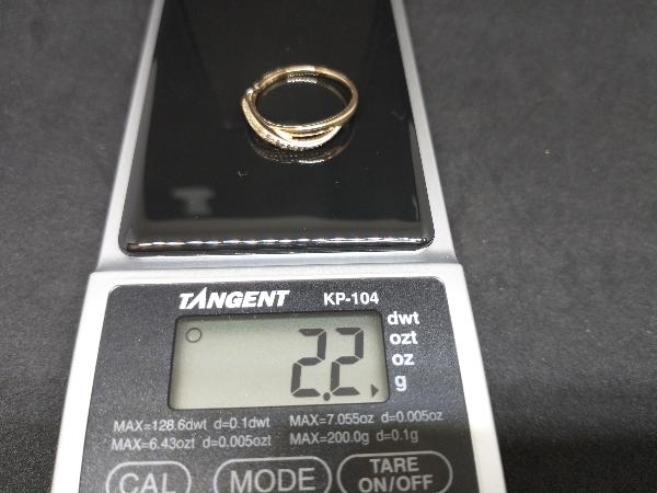 finish settled .4*C K18 diamond attaching ring 13 number 18K 18 gold Gold ring yondosi- brand accessory store receipt possible 