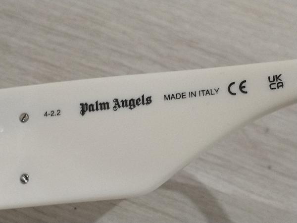 通年 PALM ANGELS パームエンジェルズ ソリッドカラー シールド サングラス シルバーディテール ストリート イタリア製 LA 124ロ0 140の画像8
