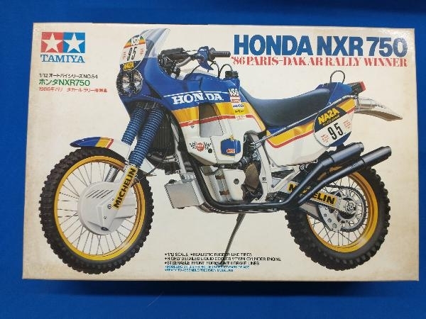 現状品 タミヤ 1/12オートバイシリーズ NO.54 ホンダNXR750 1986年パリ-ダカール・ラリー優勝車の画像1