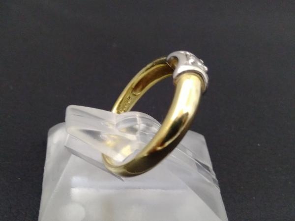 K18　Pt900 ＃12　D0.12ct　4.4g D付きコンビリング 店舗受取可_画像3