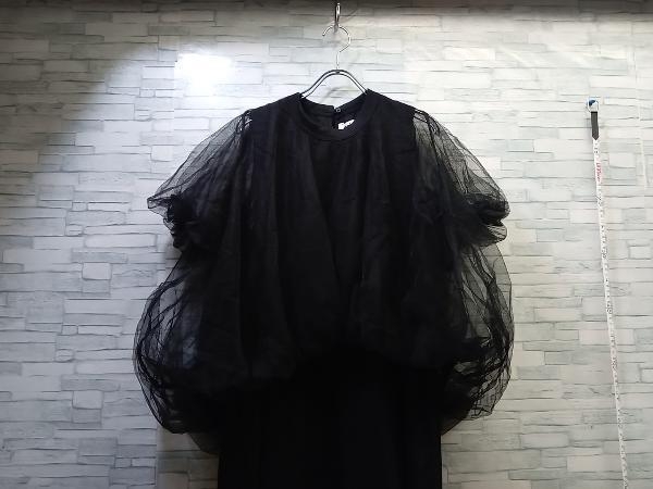 COMME des GARCONS NoirKeiNinomiya コムデギャルソン ノアールケイニノミヤ 3J-T009 BLACK TULLE DRESS チュール ワンピース サイズM_画像1