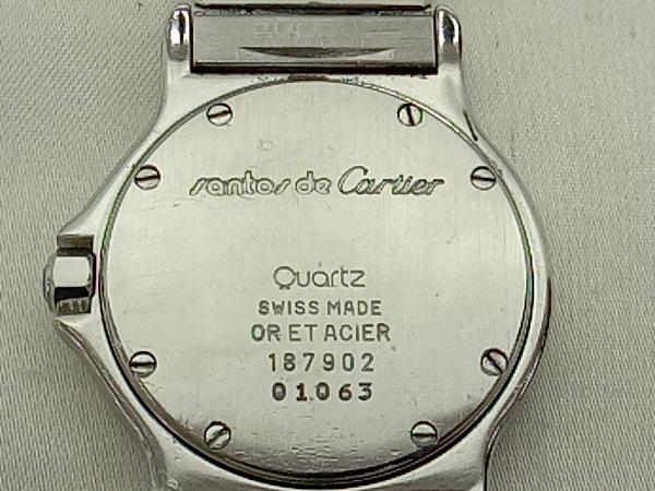 【Cartier】カルティエ サントス ドゥ カルティエ オクタゴン LM 187902 クォーツ ブランド 腕時計 レディース 中古_画像3