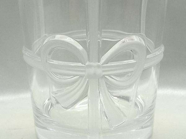 【TIFFANY＆Co】グラス ボウグラス ペアTOKAI 日付刻印有 ブランド食器 リボン 中古の画像6