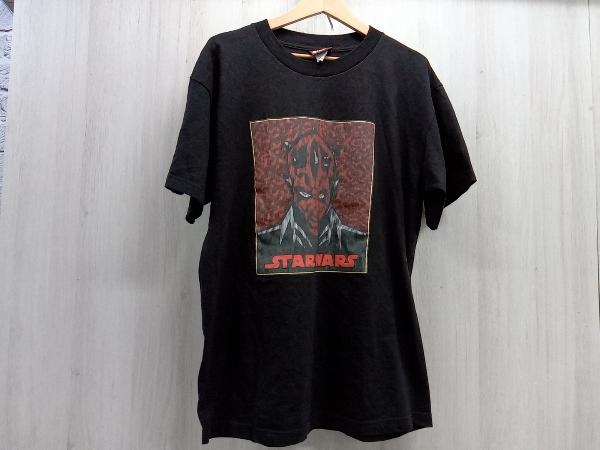 90s Star Wars 90年代 スターウォーズ 半袖Tシャツ Lサイズ ブラック Darth Maul ダース・モール 店舗受取可_画像1