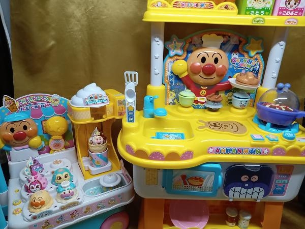  Junk Anpanman kilapikaDX ice Wagon shop &..... ton ton Anpanman. . ryou . show 2 point set playing house 