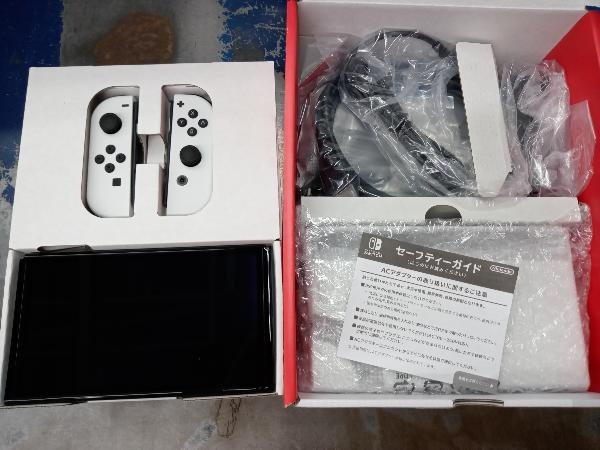 美品 Nintendo Switch(有機ELモデル) Joy-Con(L)/(R) ホワイト(HEGSKAAAA)の画像3