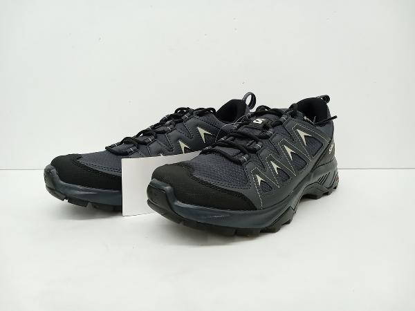 美品 salomon サロモン X BRAZE GTX Wトレッキングシューズ 登山靴 L4718080023 ゴアテックス 23.5 グレー 通年_画像1