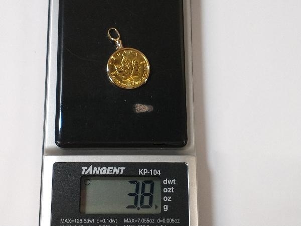 K24 K18 Gold монета верх 1/10oz полная масса примерно 3.8g верх 