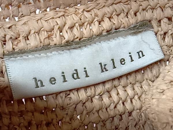 heidi klein ハイジクライン 2way ショルダーバッグ ハンドバッグ かごバッグ バンブー ダッフルバッグ ベージュ レディース_画像5