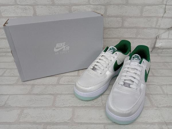 美品 NIKE W AIR FORCE 1'07 ESS SNKR DX6541-101 ナイキ ウィメンズ エアフォース1'07 スニーカー ホワイト グリーン メンズ 27cm_画像1