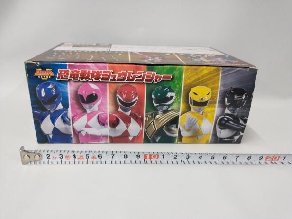  present condition goods SHODO SUPER Kyouryuu Sentai ZyuRanger BANDAI * parts lack of equipped, pastry pulling out 